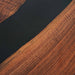 Luxury Black Epoxy Black Walnut Dining Table