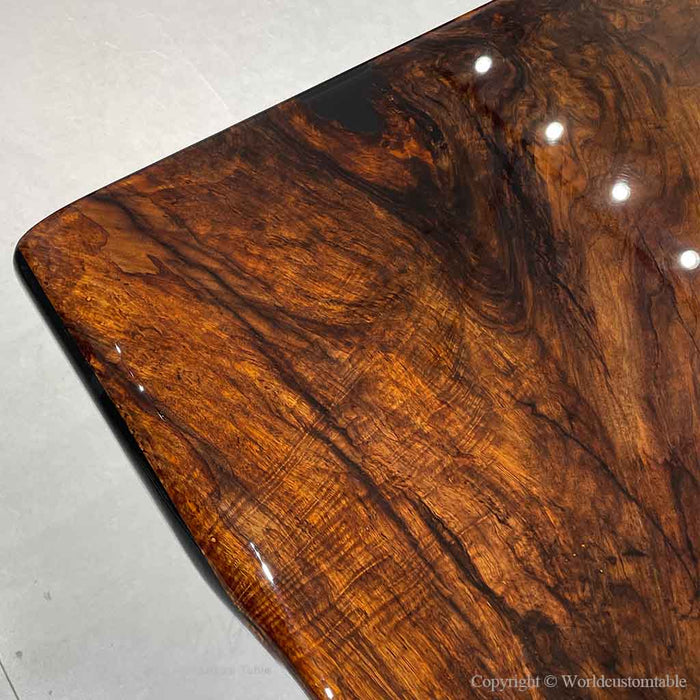 Luxury epoxy conference table in an open plan modern meeting space