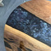 Luxury epoxy resin table creating a unique centerpiece for home dining space