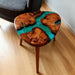wooden epoxy coffee table for luxurious homes in chicago