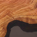 Luxury conference table made with olive wood slabs and translucent grey resin