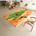 Luxury Olive Wood Epoxy Dining Table for Elegant Spaces