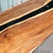 Luxury walnut black resin dining room table for upscale homes