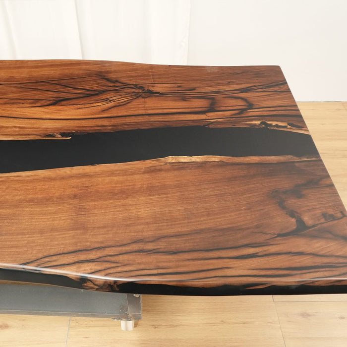 Luxury walnut epoxy boardroom table for corporate offices