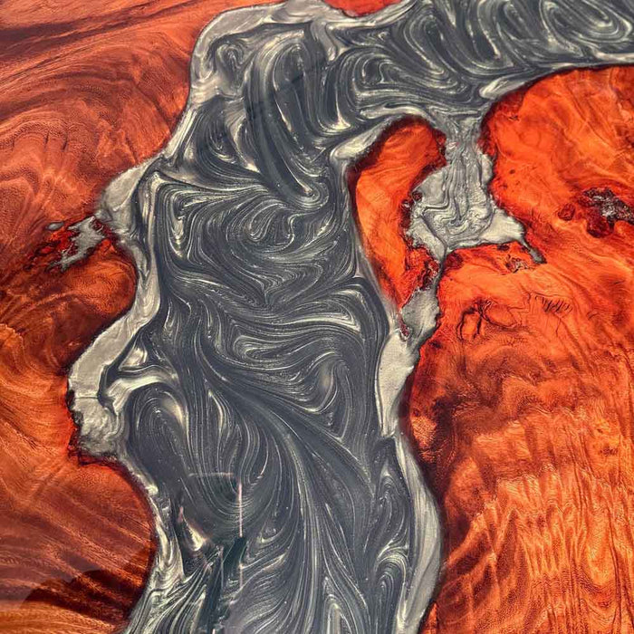 Abstract pattern of orange and gray colors