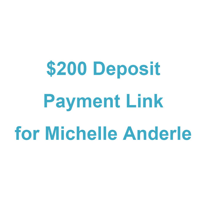 $200 Deposit Payment Link for Michelle Anderle - 118” L × 48” W × 30” H Black Walnut Epoxy Table