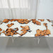 Modern burl wood epoxy dining table for contemporary home interiors