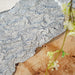 Modern epoxy ice coffee table with live edge wood and ice-like resin