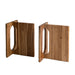 Oval-cut modern solid wood table legs for epoxy coffee table use