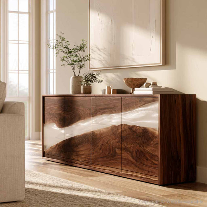 Luxury resin cabinet suitable for office entryway and designer home furniture