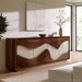 Modern epoxy resin cabinet adding elegance to contemporary home spaces