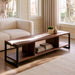 Epoxy cabinet with two solid wood middle shelves and a sturdy wooden bottom shelf