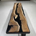 narrow epoxy entryway table for modern home decor