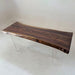 natural black walnut dining room table for a modern home