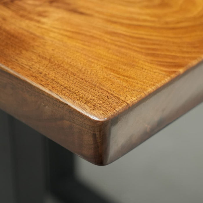Natural walnut resin dining room table for contemporary homes
