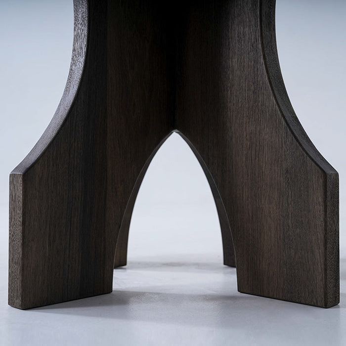 Natural Terminalia wood side table for living room or bedroom settings