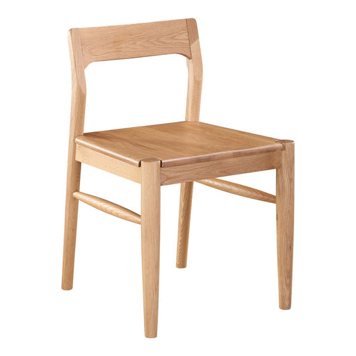 Wooden chair on a white background