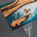 Artistic epoxy resin olive wood table for office or dining
