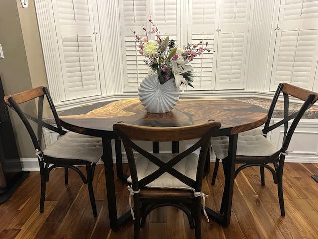 Custom Link for Elena | 80" × 48" Oval Kitchen Table with Custom Pedestal Base