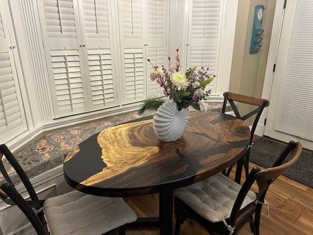 Custom Link for Elena | 80" × 48" Oval Kitchen Table with Custom Pedestal Base