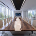 Oversized live edge epoxy conference table for meeting room
