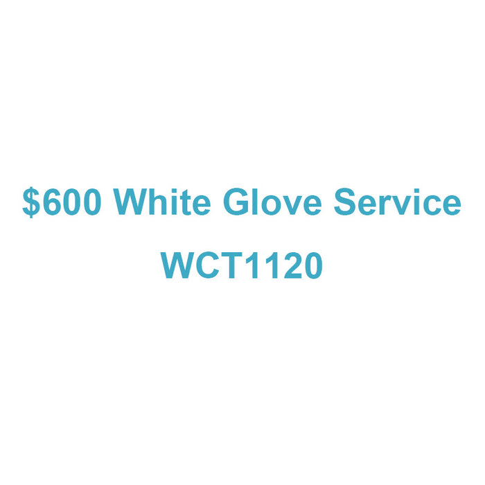 $600 White Glove Service for WCT1120 - 62''L×40''W Black Walnut Epoxy Table