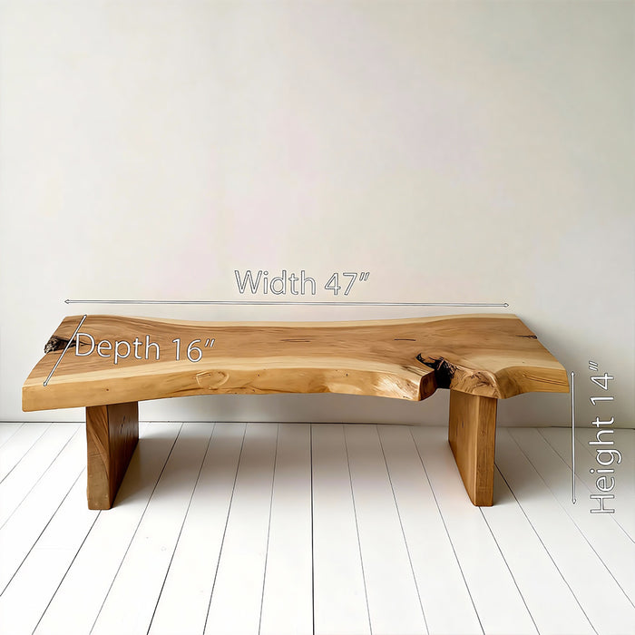 Premium walnut bench highlighting craftsmanship