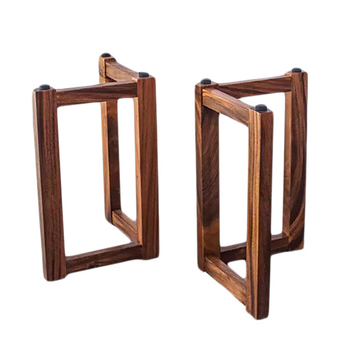 Solid wood table legs for epoxy and live edge wood tables in boutique office and creative studio settings