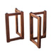 Solid wood table legs for epoxy and live edge wood tables in boutique office and creative studio settings