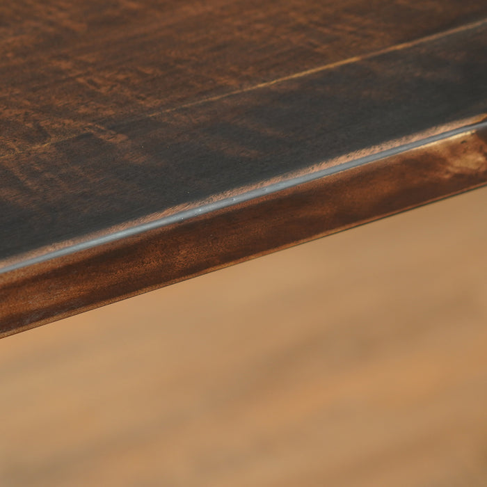 96-inch black walnut epoxy resin table in stock and ready to ship