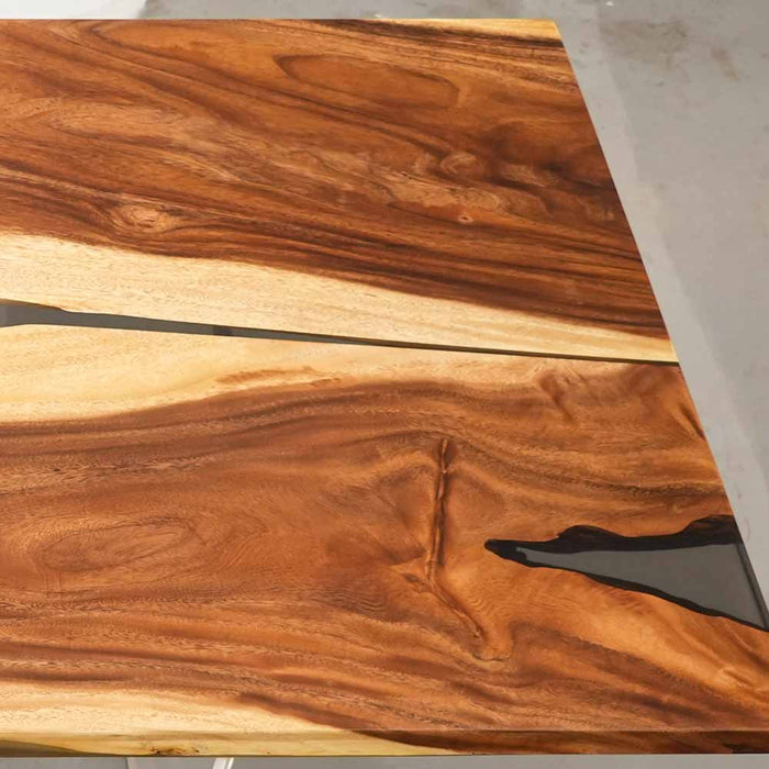Ready to Ship Smoky Epoxy Walnut Dining Table