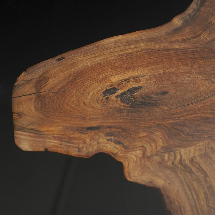 Ready to ship walnut river resin table for large gatherings or meetings