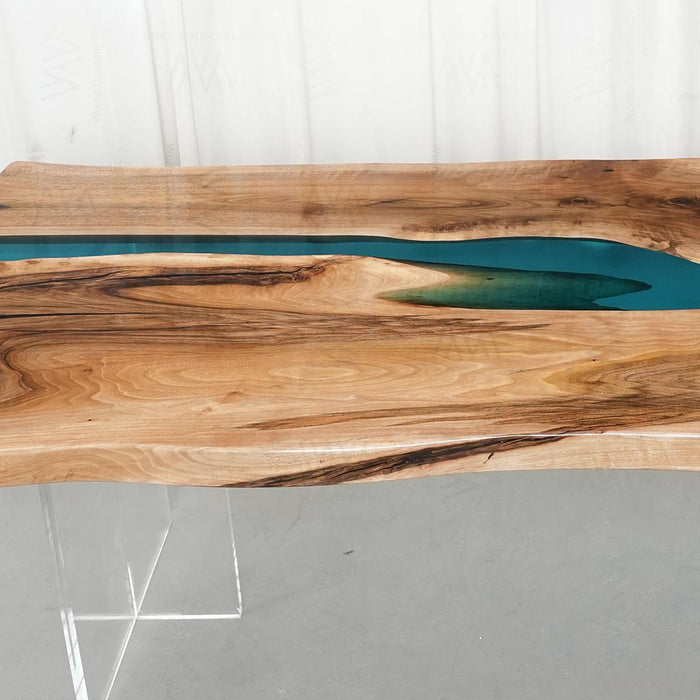 River epoxy dinning table designed for family gatherings and shared meals