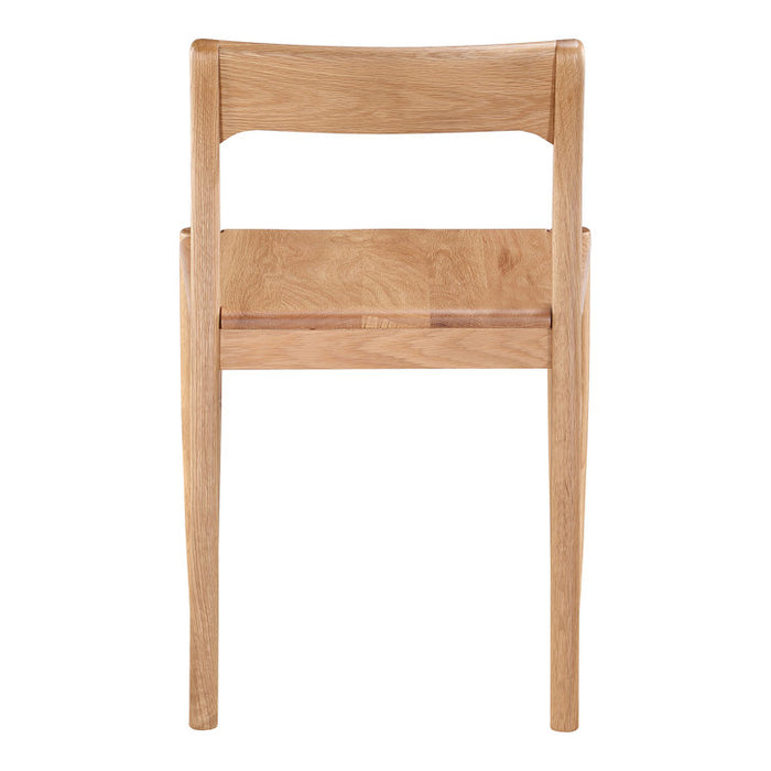 Wooden chair on a white background