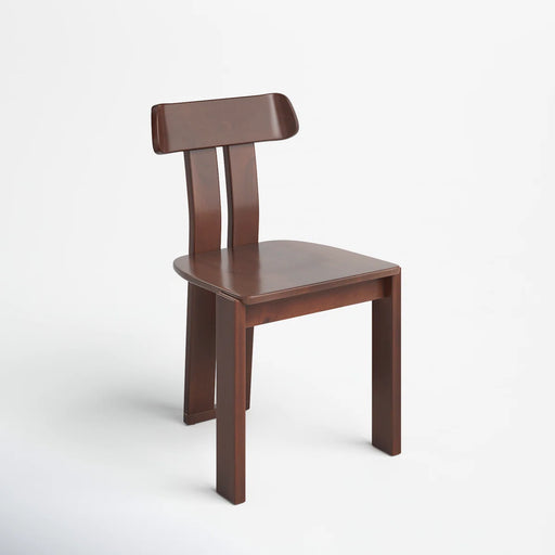 Wooden chair on a white background