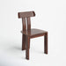 Wooden chair on a white background