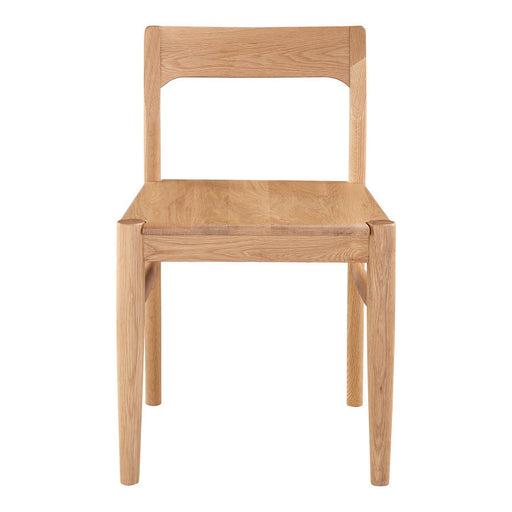 Wooden chair on a white background