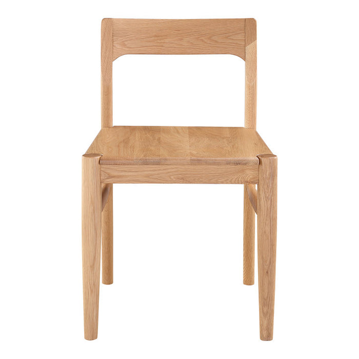 Wooden chair on a white background