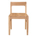 Wooden chair on a white background