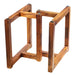 Handcrafted solid wood table legs for resin conference tables and custom wood dining tables