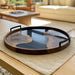 Handcrafted walnut resin serving tray for home entertaining