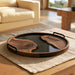 Modern epoxy tray styled as coffee table decor