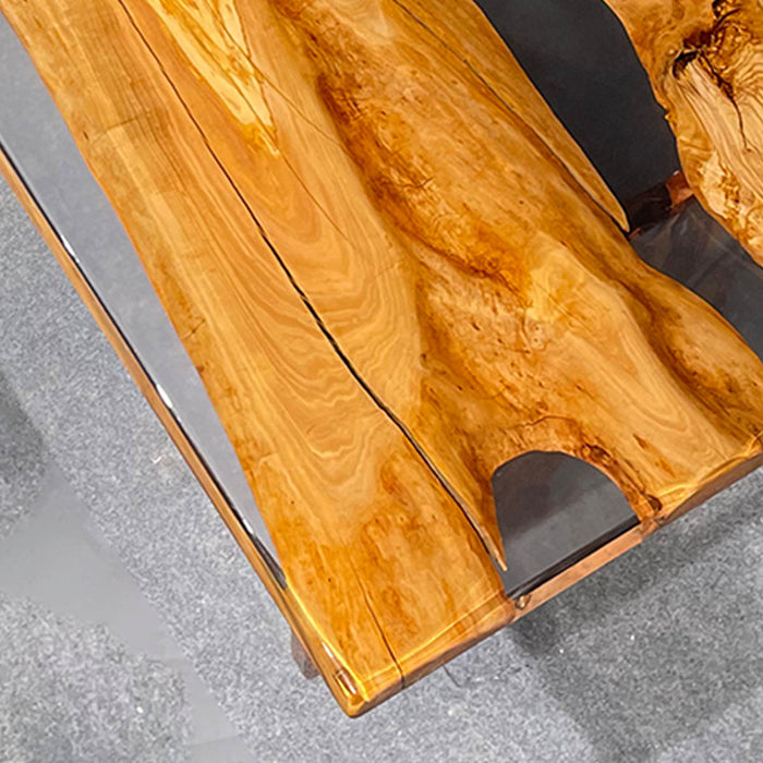 sleek epoxy dinning table for vintage homes in texas