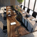modern epoxy conference table for spacious meeting rooms in california