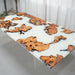 White resin burl wood dining room table with unique natural patterns